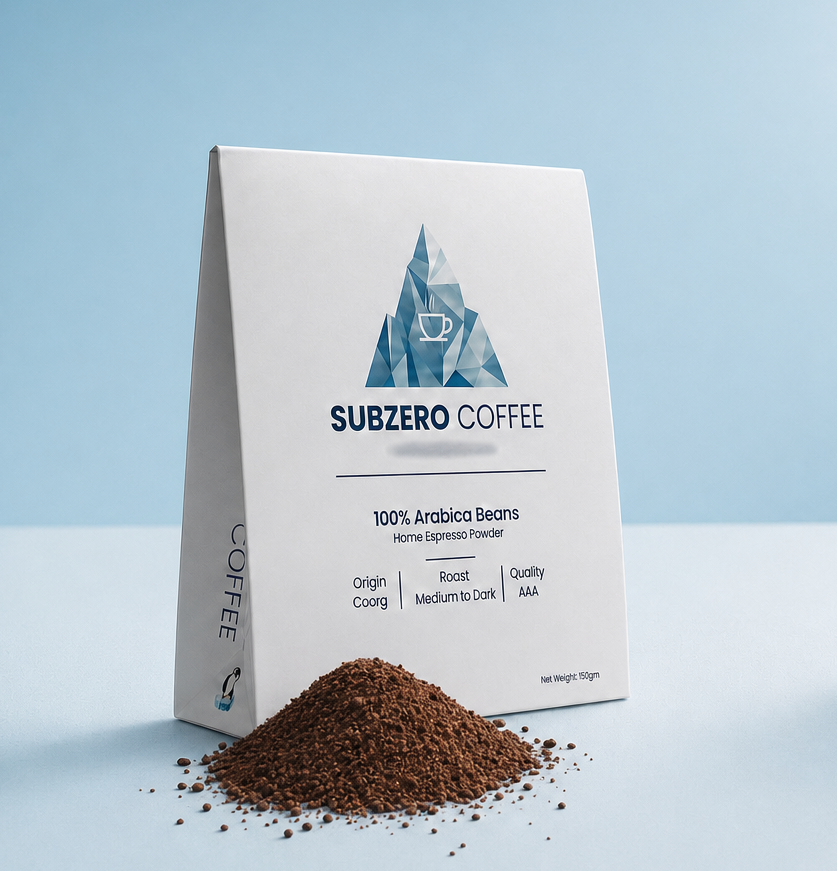 Fresh Espresso Ground Coffee — Single Origin Coorg Arabica, 150gm